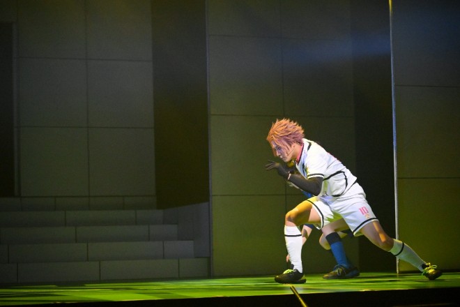 A scene from the final rehearsal of Blue Lock 4th STAGE